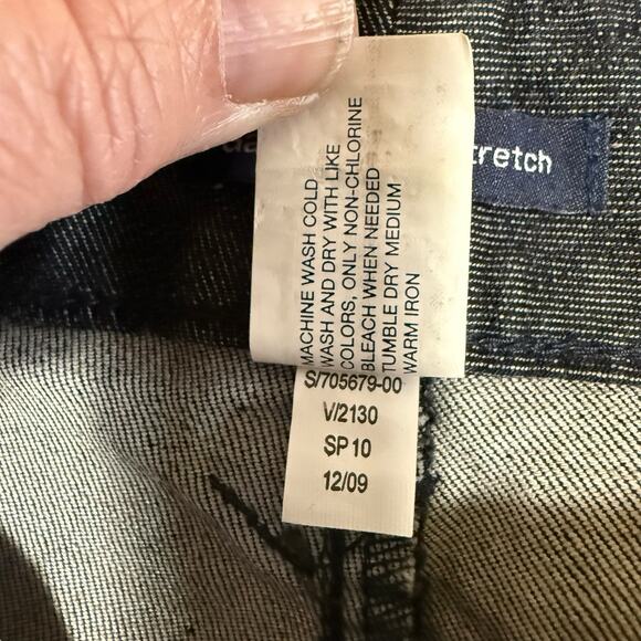 Vtg Y2K Gap Jeans Women's V2130 Wide Leg Dark Stretch Sz 8 Midrise New With Tags - Picture 6 of 10